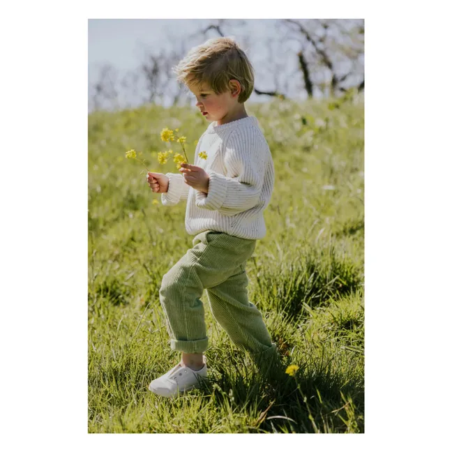 Pantalon Beau Velours Côtelé Bio | Olive