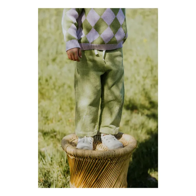 Pantalon Beau Velours Côtelé Bio | Olive