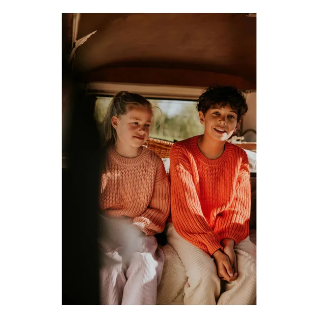 Pull Chunky Coton Bio | Orange