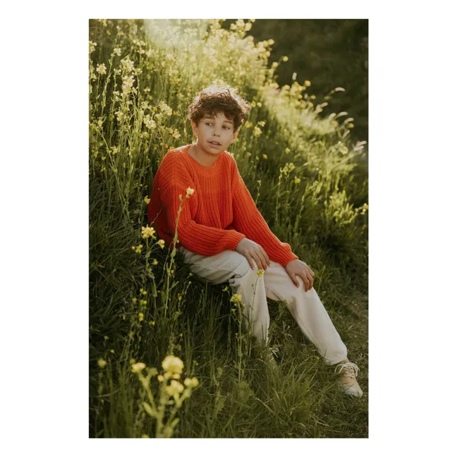 Pull Chunky Coton Bio | Orange