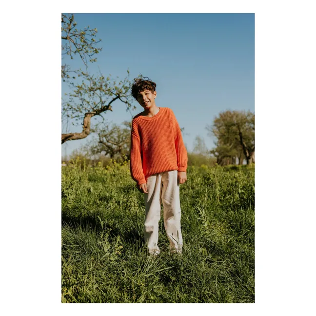 Pull Chunky Coton Bio | Orange