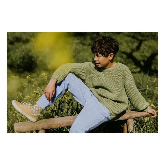 Chunky Pullover aus Bio-Baumwolle | Olive