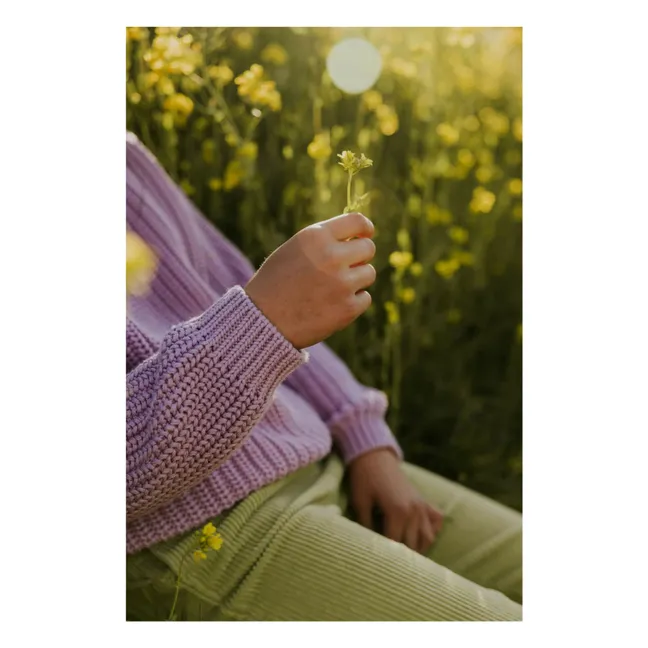 Pull Chunky Coton Bio | Lavande