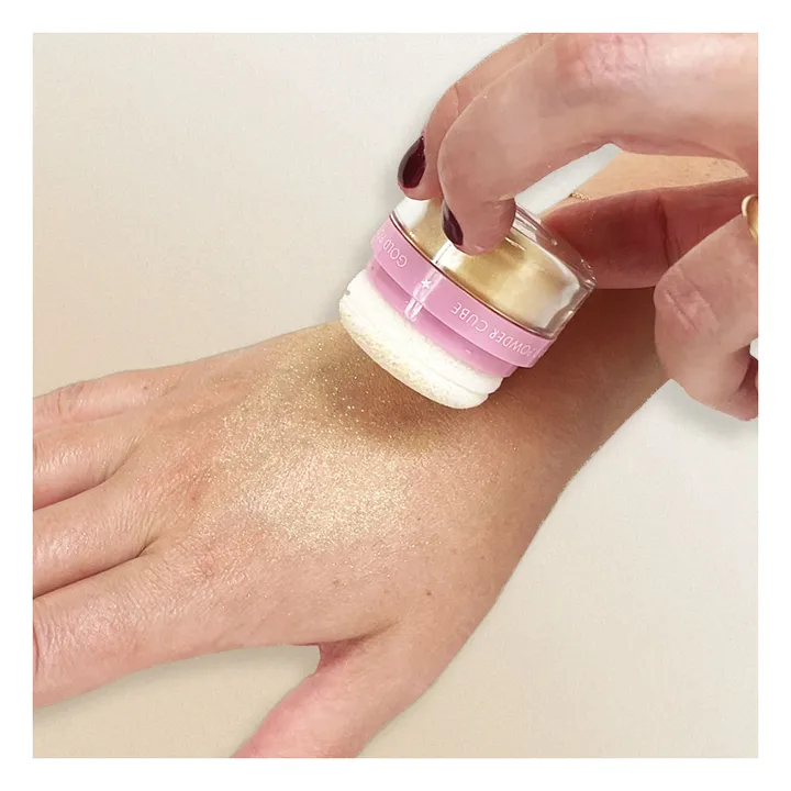 Cubo de purpurina dorada - Imagen del producto n°1