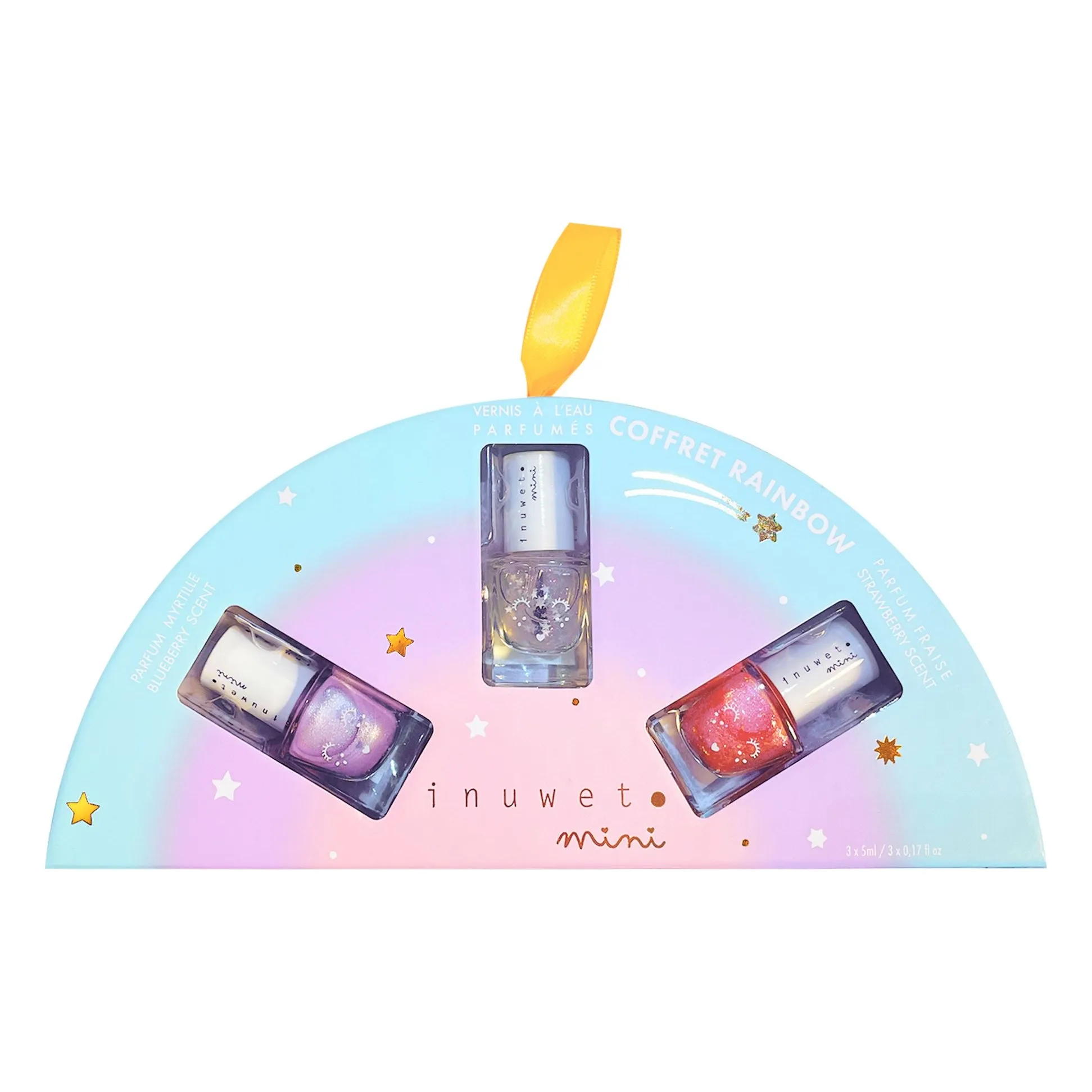 Inuwet Untinted Rainbow Nail Polish - Set Of 3