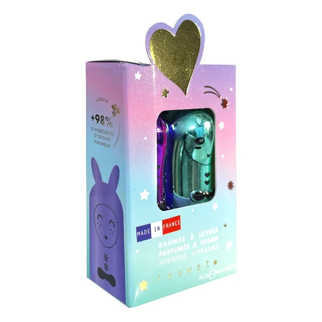 Balsami labbra arcobaleno Noël - Set di 2