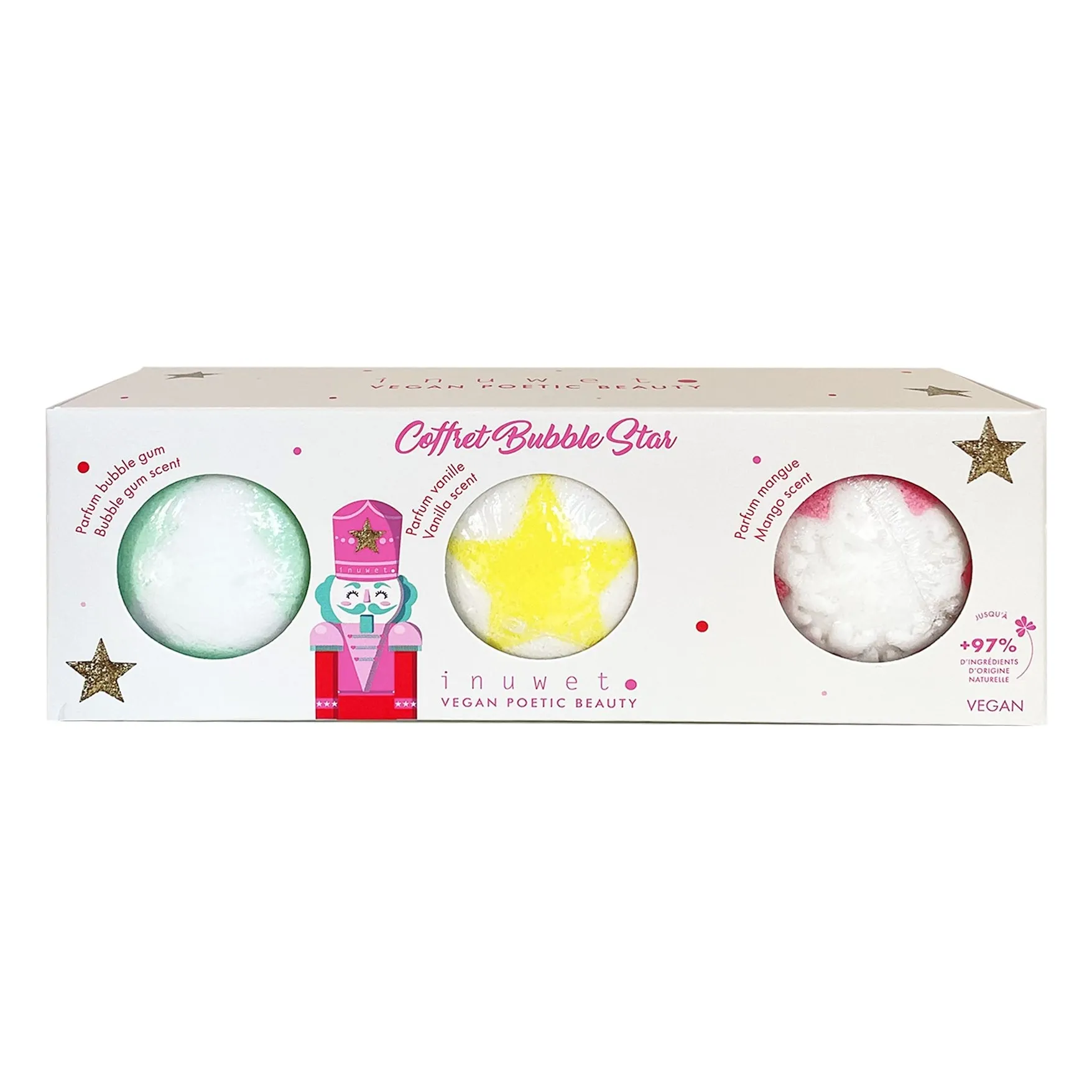 Inuwet Untinted Fizzer Bath Bombs - Set Of 3