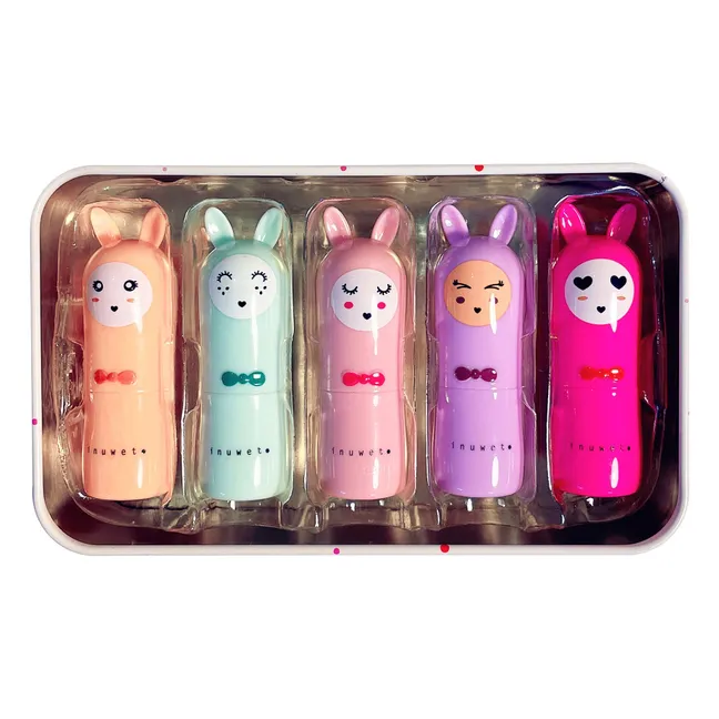 Metal Rainbow Delux Lip Balms - Set of 5