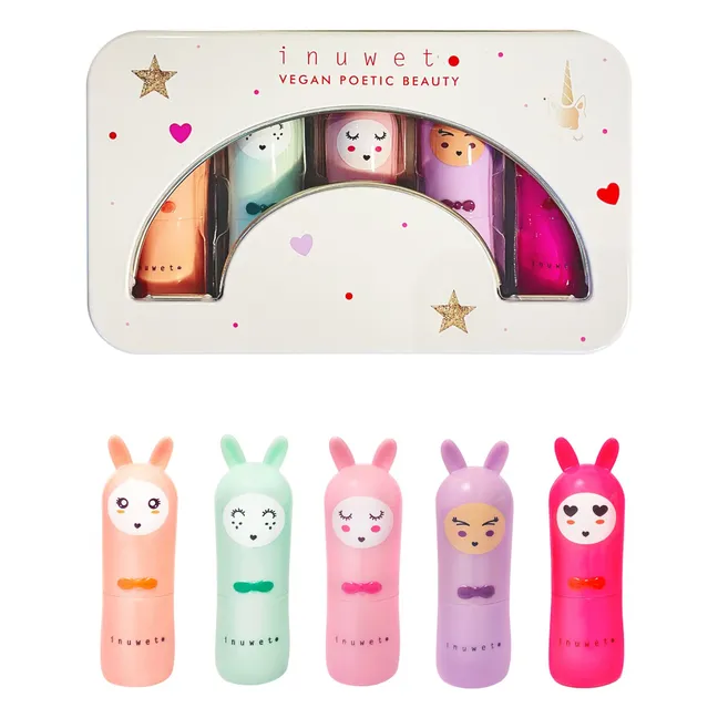 Metal Rainbow Delux Lip Balms - Set of 5