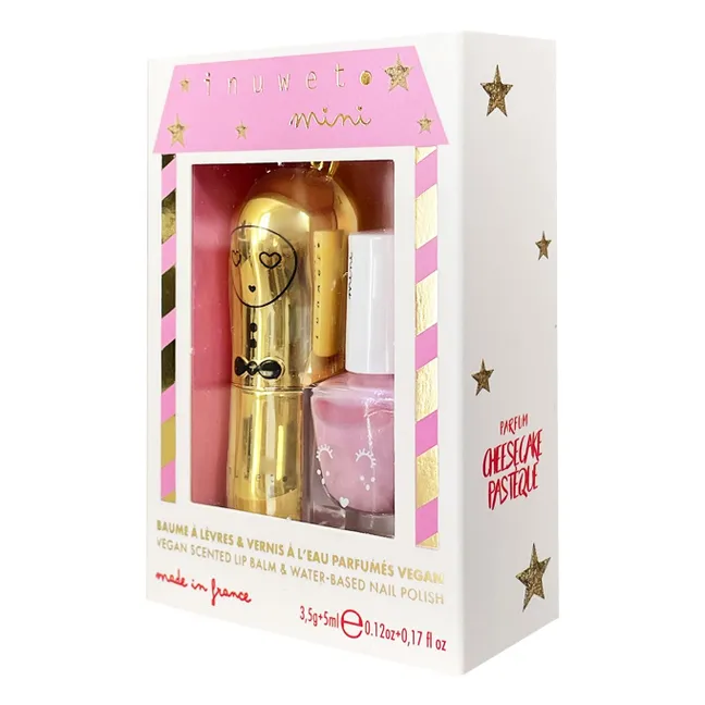 Bálsamo labial Cheescake y esmalte Watermelon