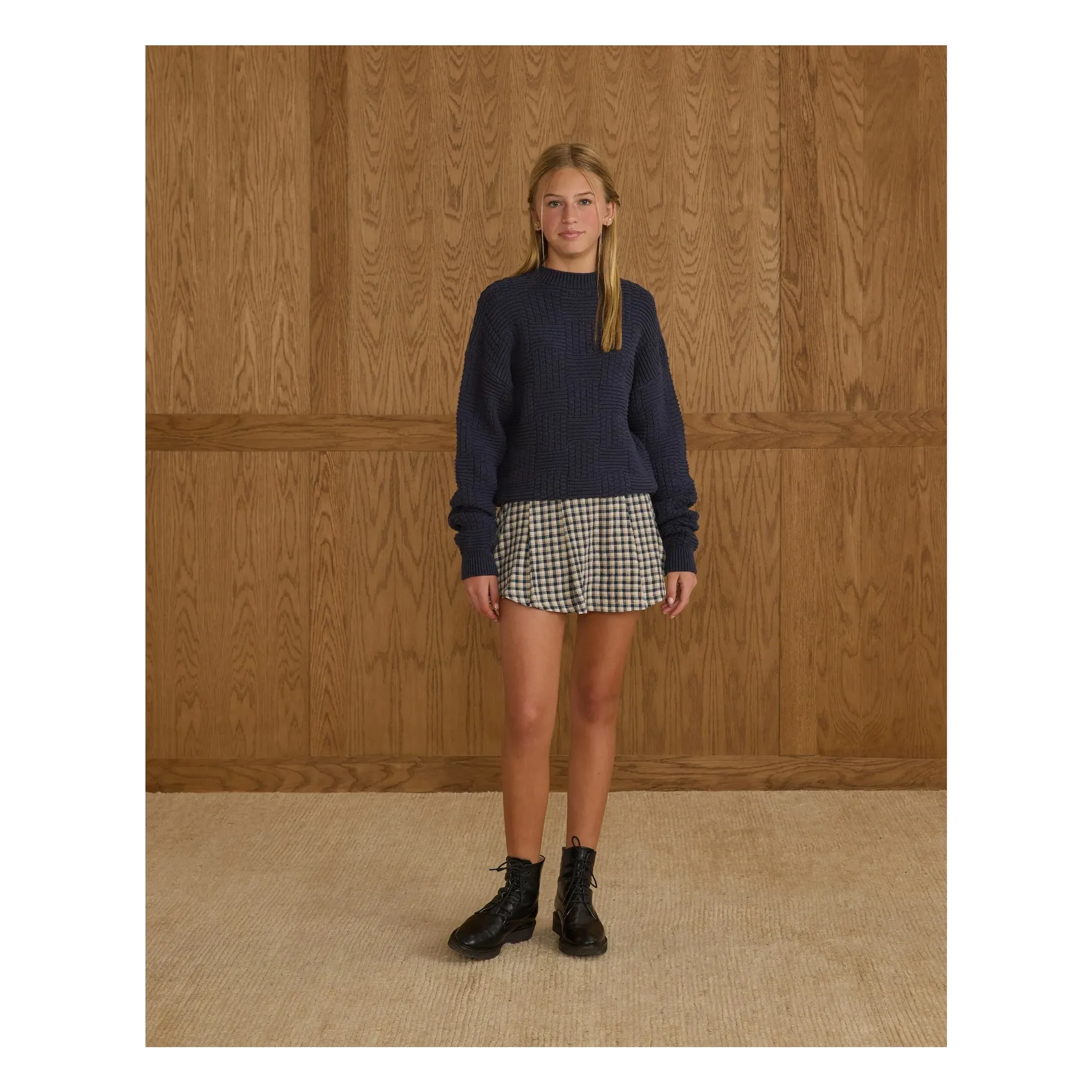 Rylee + Cru Navy Blue Carolina Sweater
