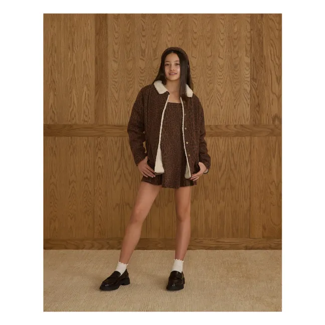 Veste Leopard | Marron