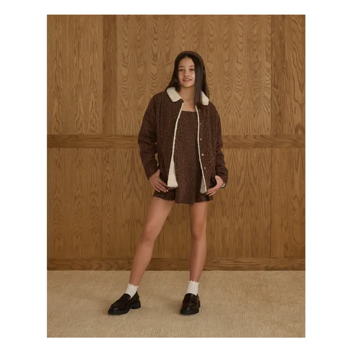 Veste Leopard | Marron- Image produit n°1