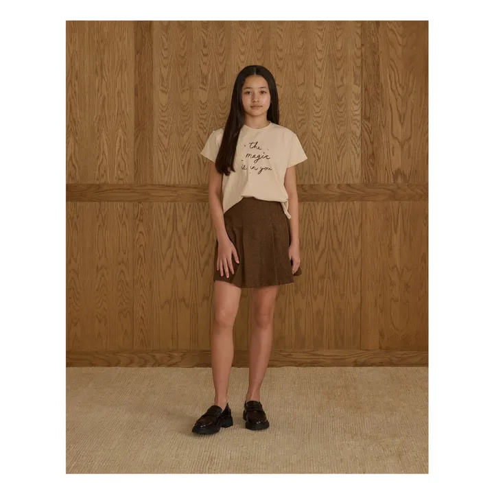 Pleated skirt | Tabacco- Product image n°0