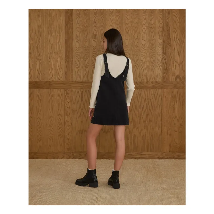 Robe Denim | Denim noir- Image produit n°2