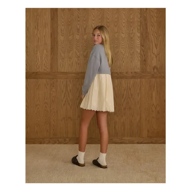 Sweat dress | Grey blue