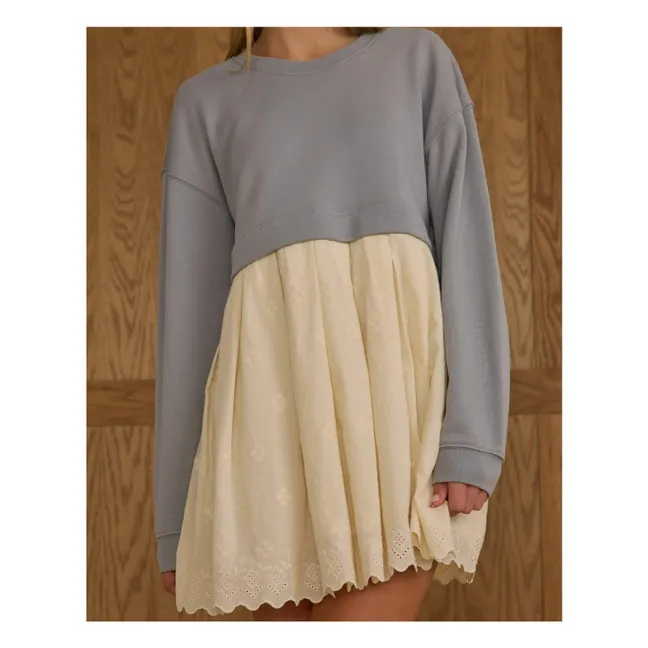 Sweat dress | Grey blue