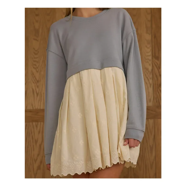 Robe Sweat | Bleu gris- Image produit n°2