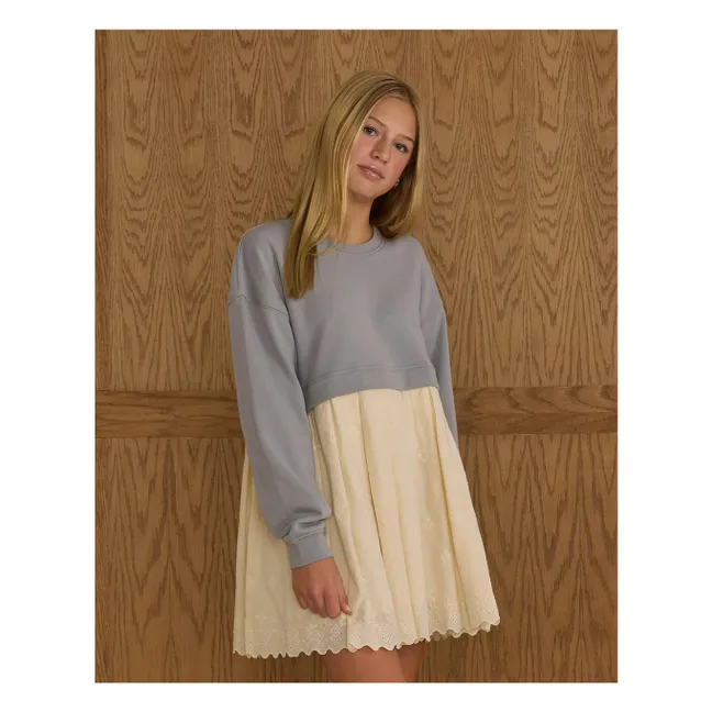 Sweat dress | Grey blue