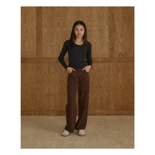 T-shirt Côtelé | Noir