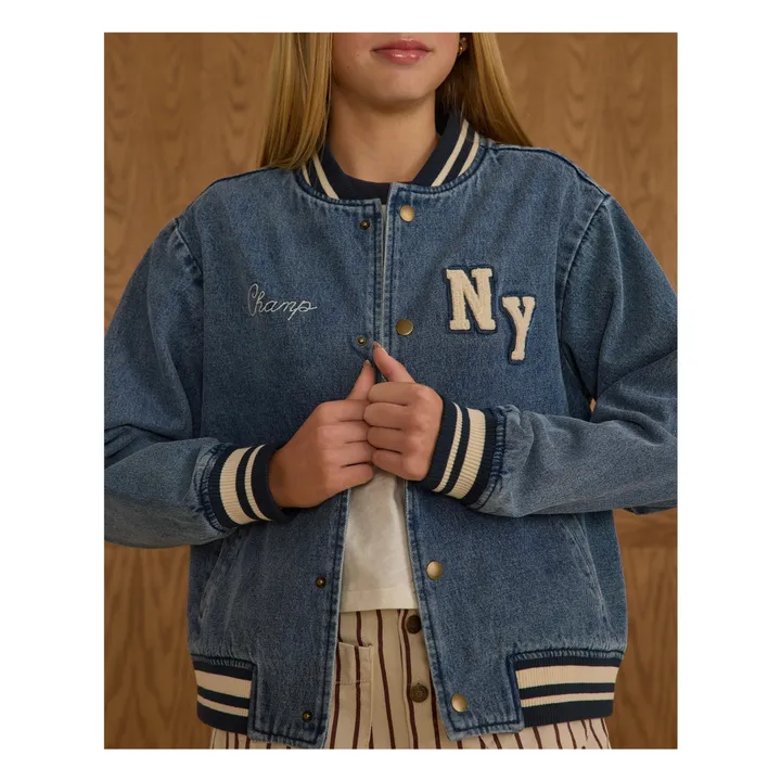 Bomber Varsity | Denim- Image produit n°2