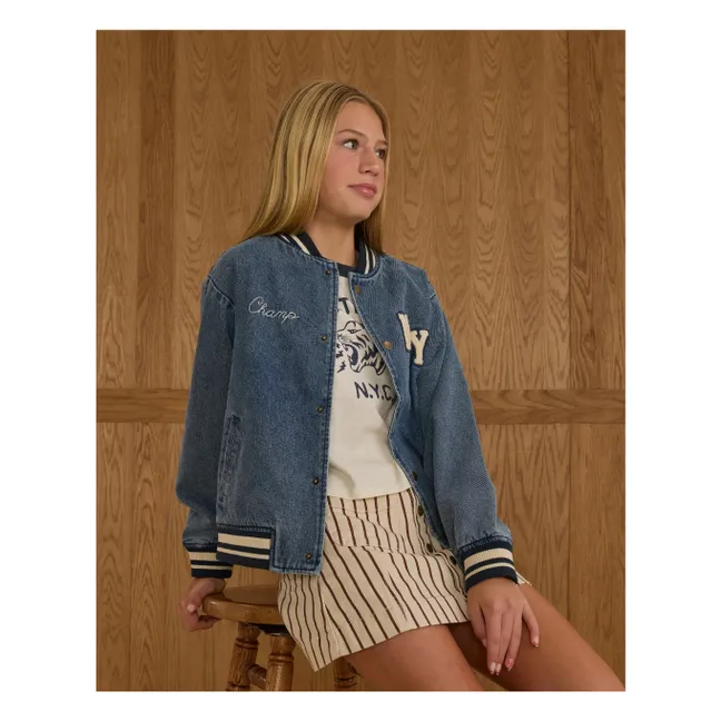 Bomber Varsity | Denim