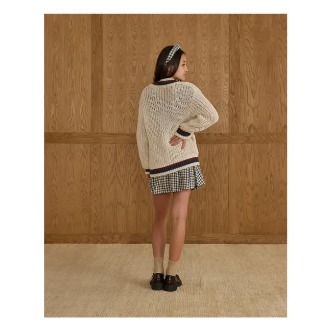 Collegiate Cardigan | Ecru