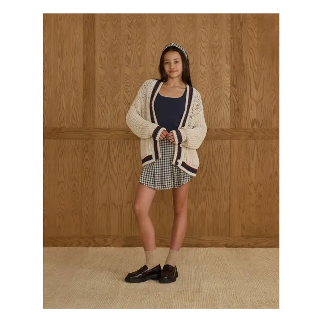 Cardigan Collegiate | Ecru