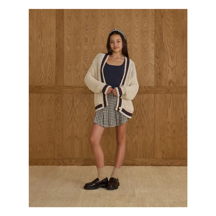 Cardigan Collegiate | Ecru- Image produit n°4