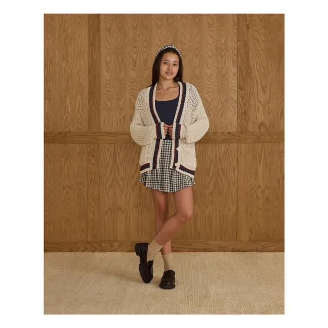 Cardigan Collegiate | Ecru