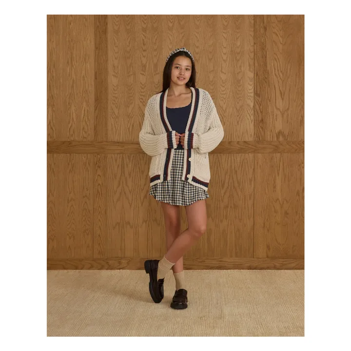 Cardigan Collegiate | Ecru- Image produit n°3