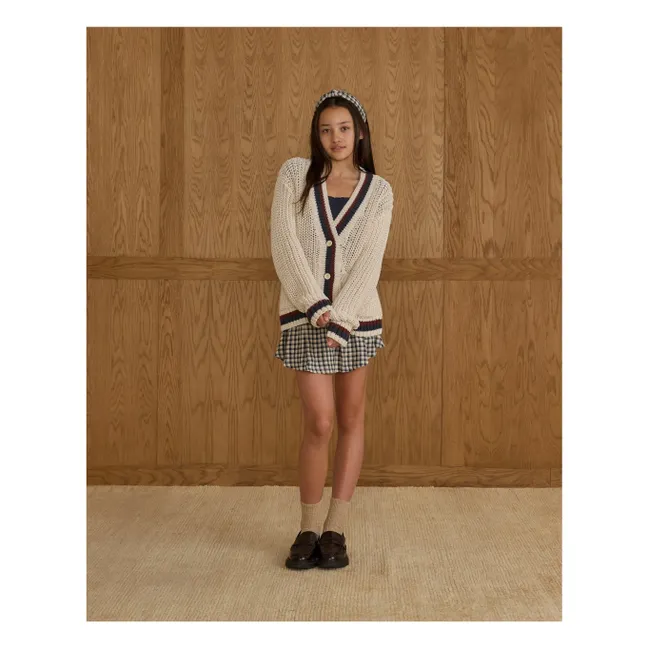 Collegiate Cardigan | Ecru