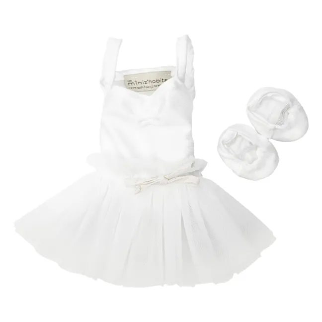 Vestuario para muñecas bailarinas - Juego de tutúes | Blanco