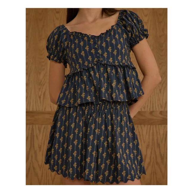 Vintage Bloom skirt | Navy blue