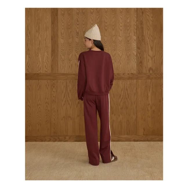 Sweat Liseré | Bordeaux