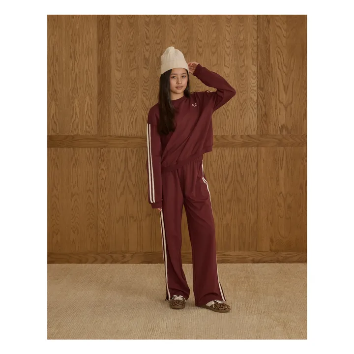 Sweat Liseré | Bordeaux- Image produit n°1