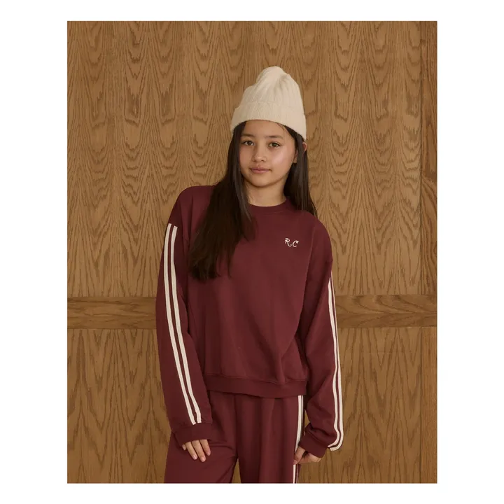 Sweat Liseré | Bordeaux- Image produit n°0