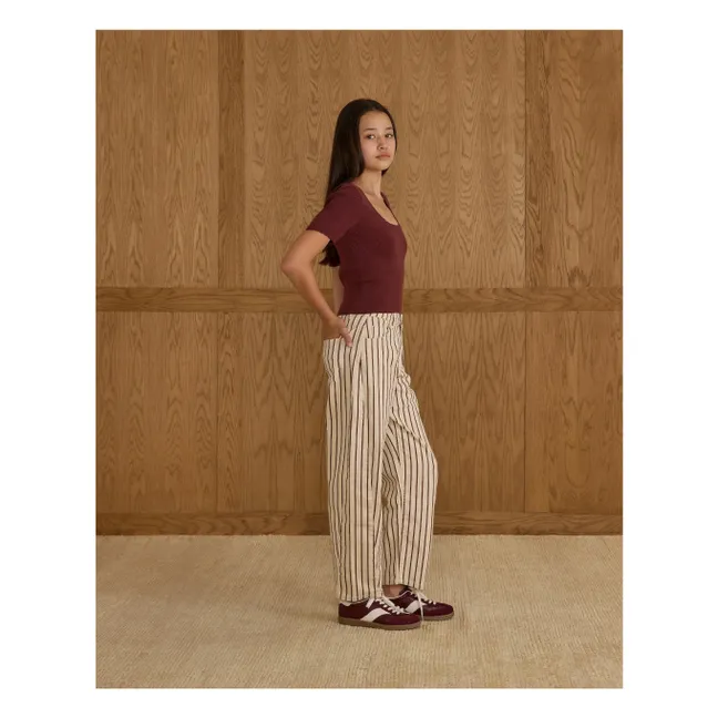 T-shirt Scallop | Bordeaux