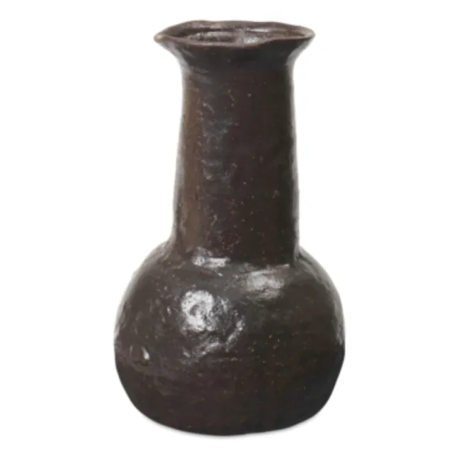 Lange Vase aus Terrakotta Doro | Braun