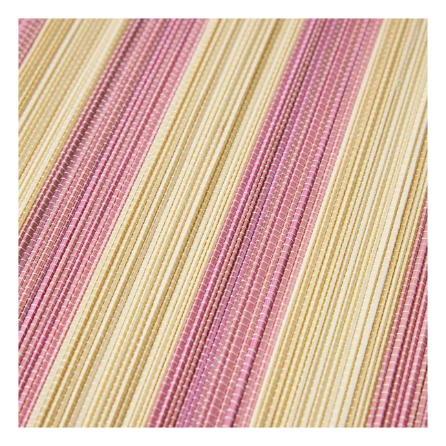 Mantel individual de bambú | Rosa