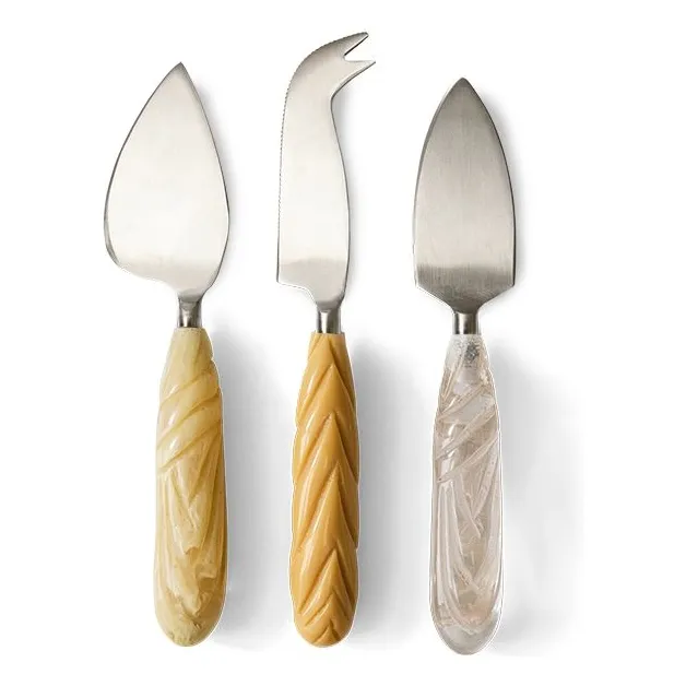 Cuchillos para queso - Juego de 3 | Crema