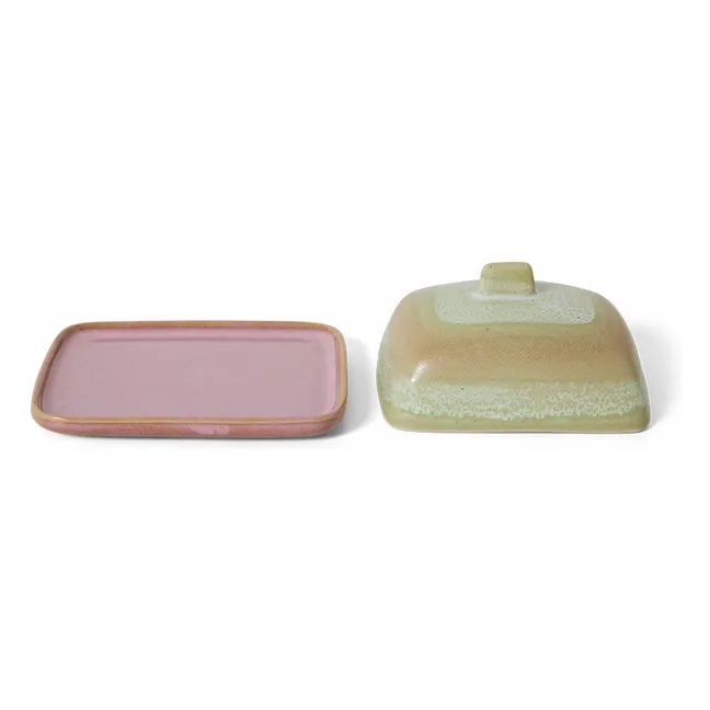 Skyline butter dish | Pale green