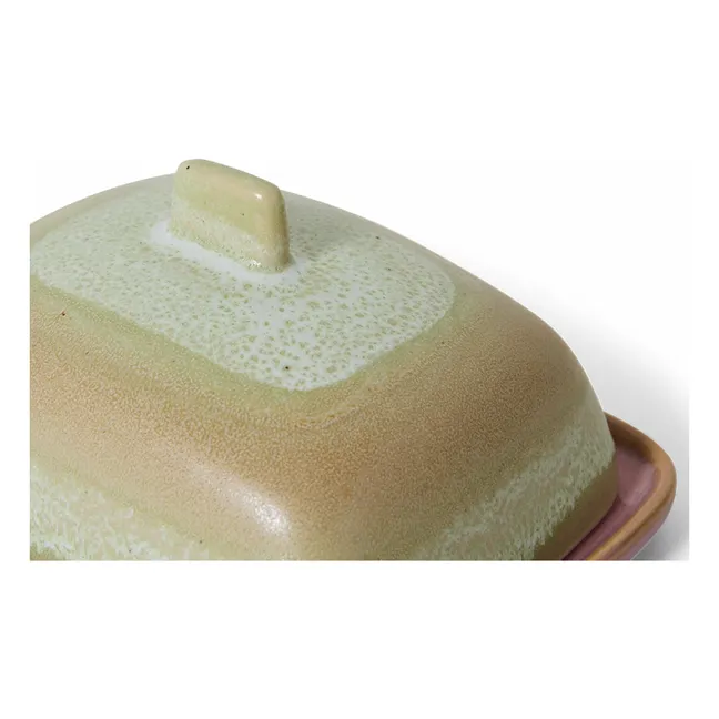 Skyline butter dish | Pale green