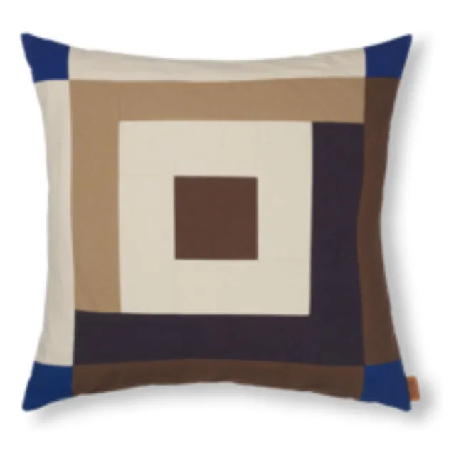 Border cushion | Brown