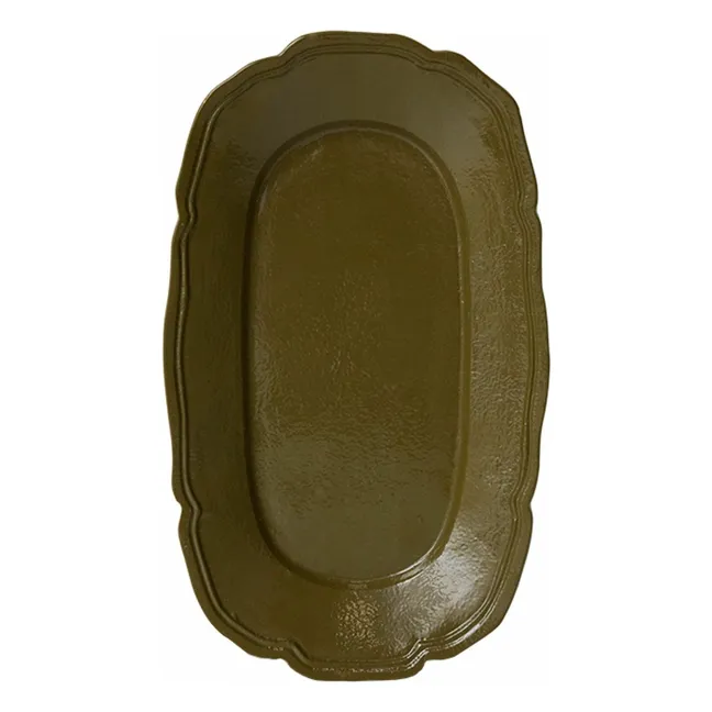 New Classics metal dish | Olive