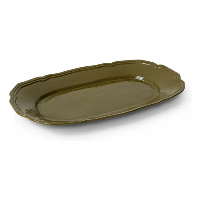 New Classics metal dish | Olive