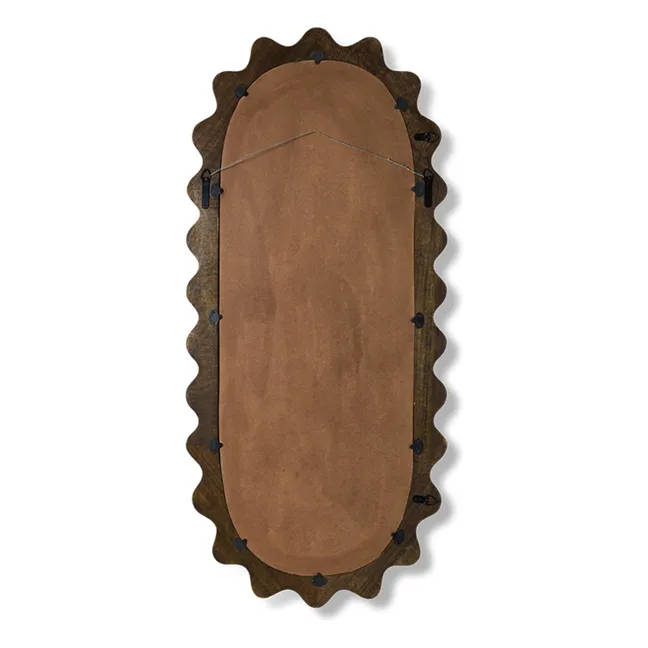 Ripple wooden mirror | Bois foncé