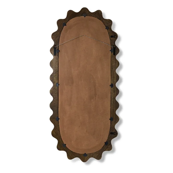Miroir en bois Ripple | Bois foncé- Image produit n°2
