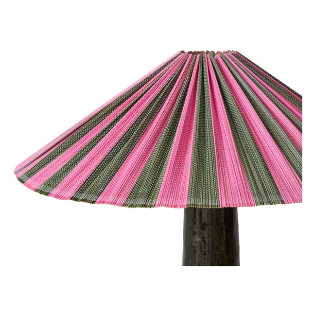 Abat-jour en bambou Plisse | Rose