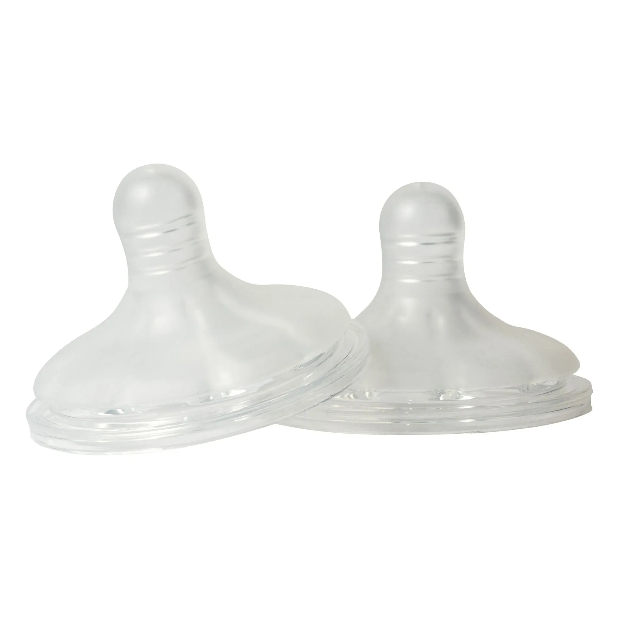 Caramma Transparent Teats For Feeding Bottles - Set Of 2